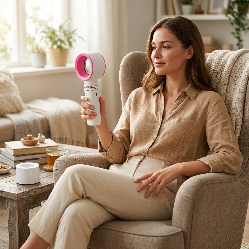 Bladeless means safer and quieter